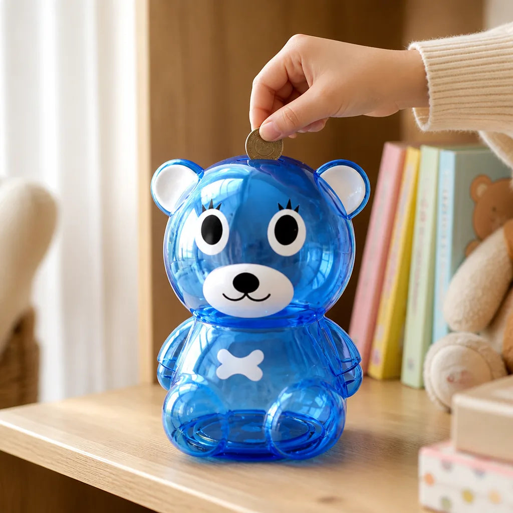 Tirelire Ourson Bleu