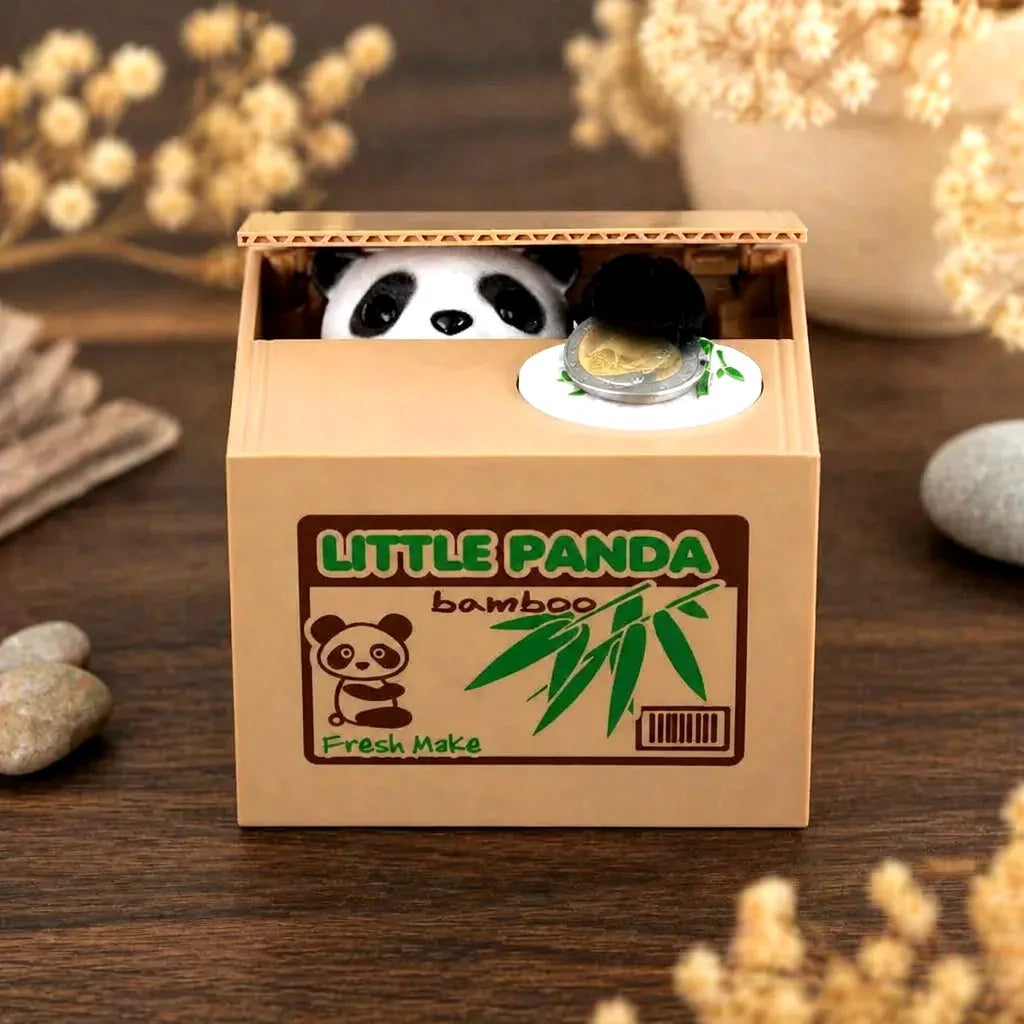 Tirelire Panda Voleur De Pièce