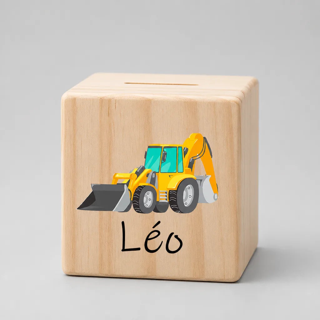 Tirelire Personnalisée Garçon En Bois