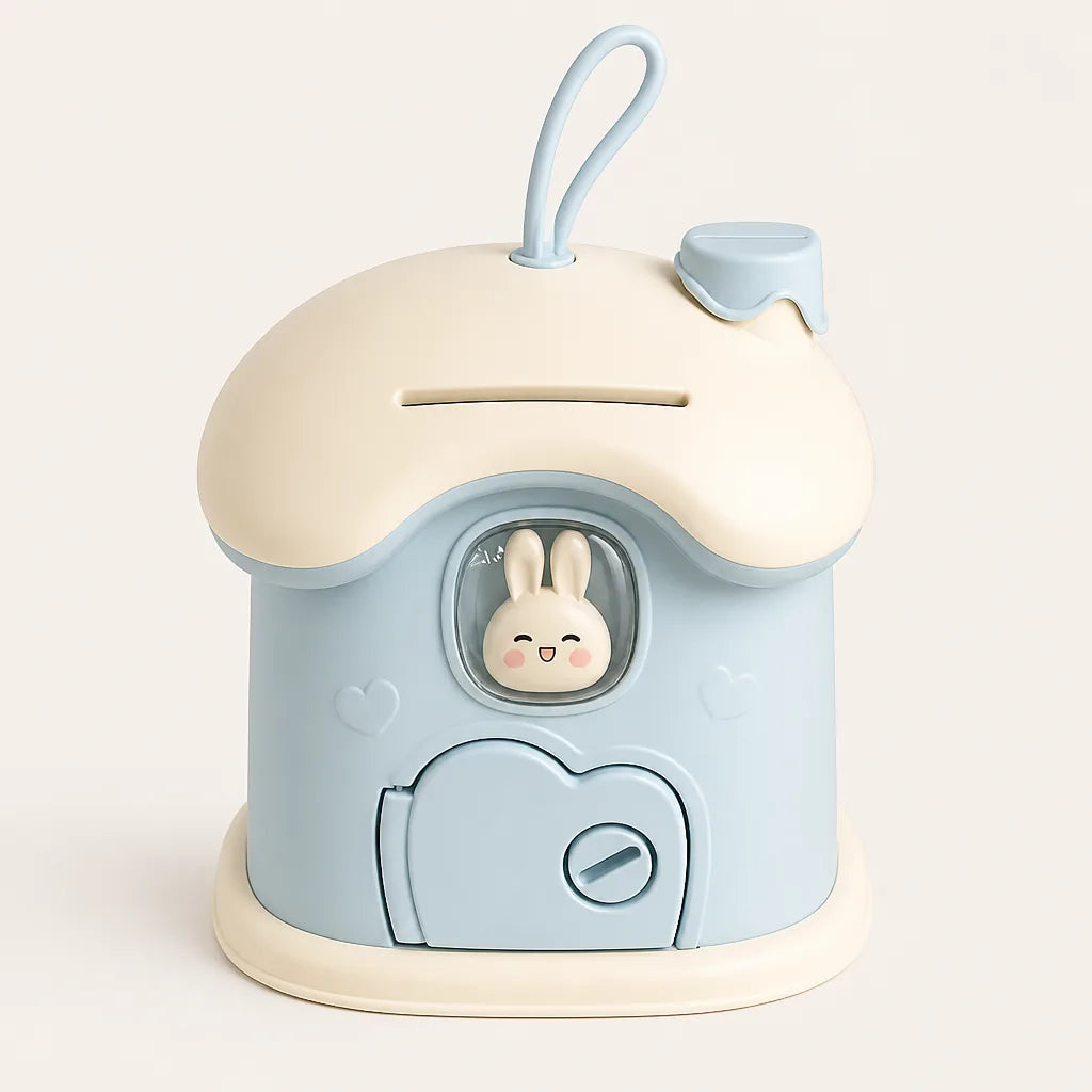 Tirelire Personnalisée Maison Lapin