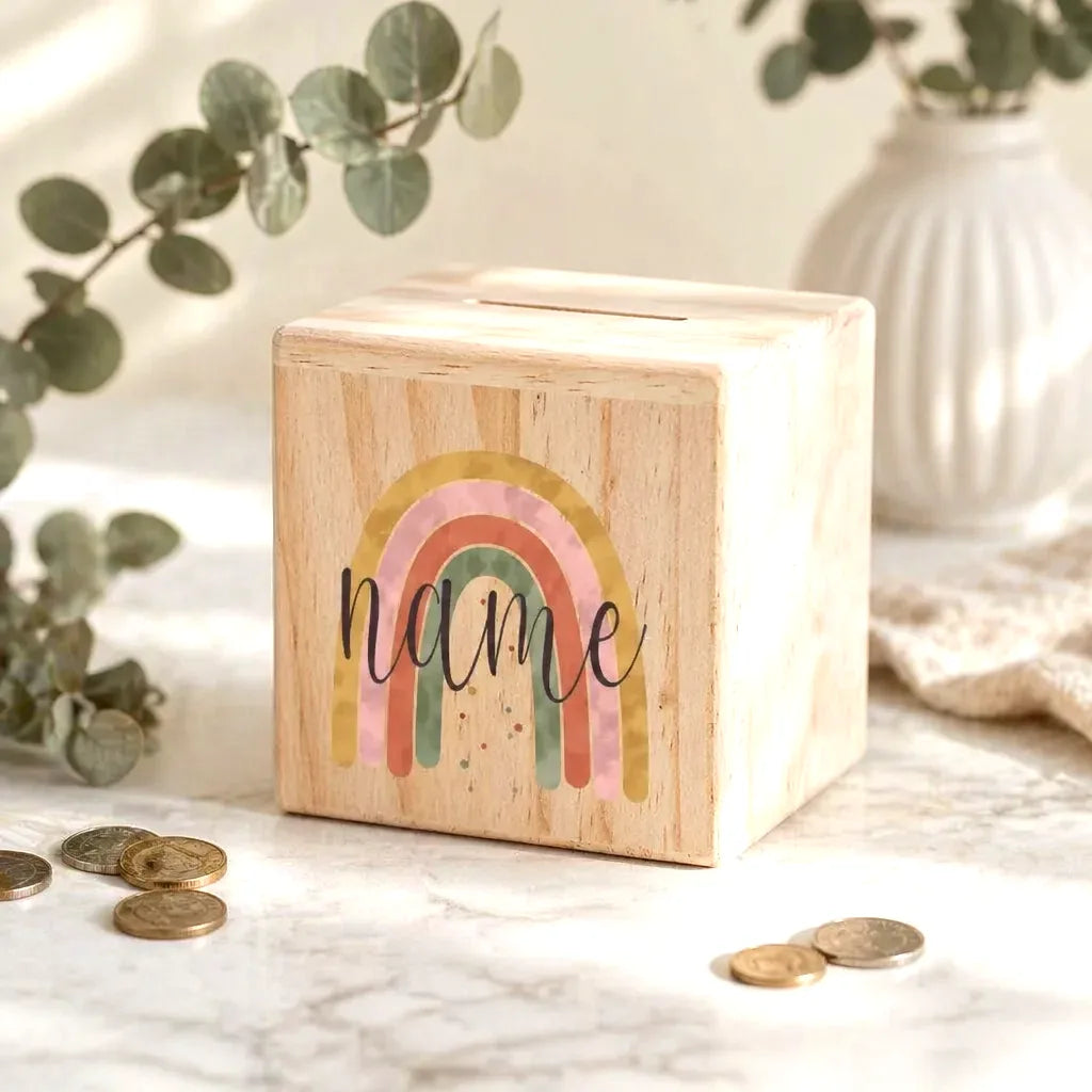 Tirelire Personnalisée Pour Fille En Bois