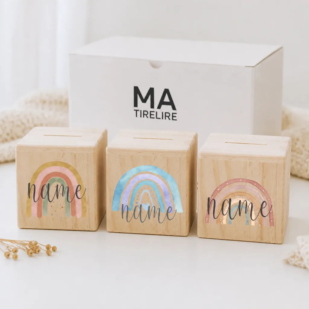 Tirelire Personnalisée Pour Fille En Bois