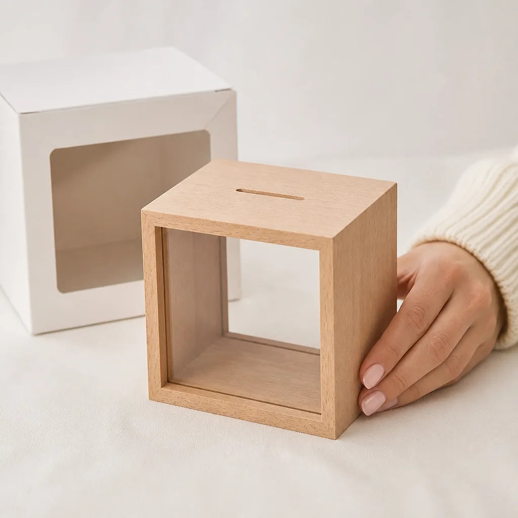 Tirelire Photo Personnalisée En Bois