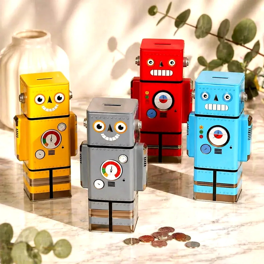 Tirelire Robot En Métal