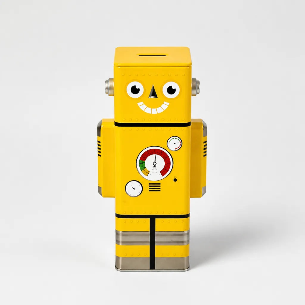 Tirelire Robot En Métal