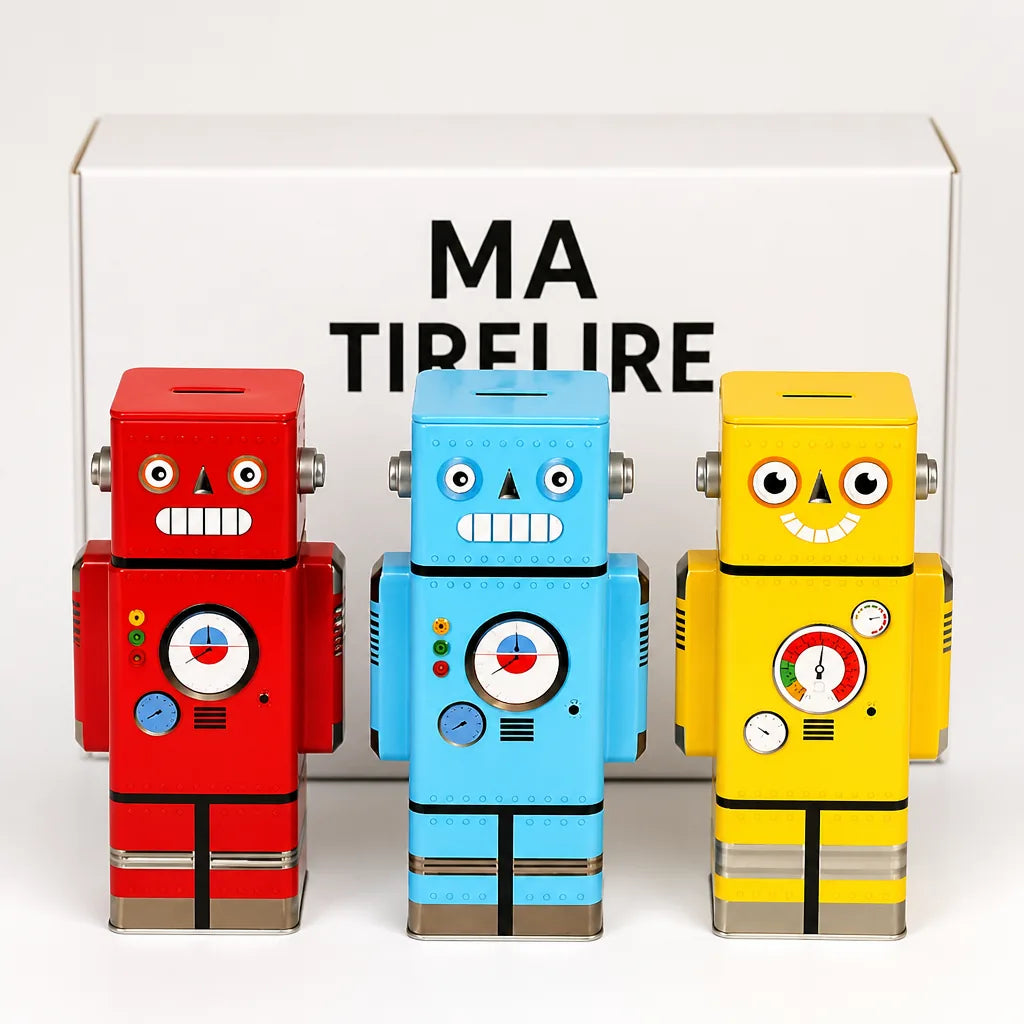 Tirelire Robot En Métal