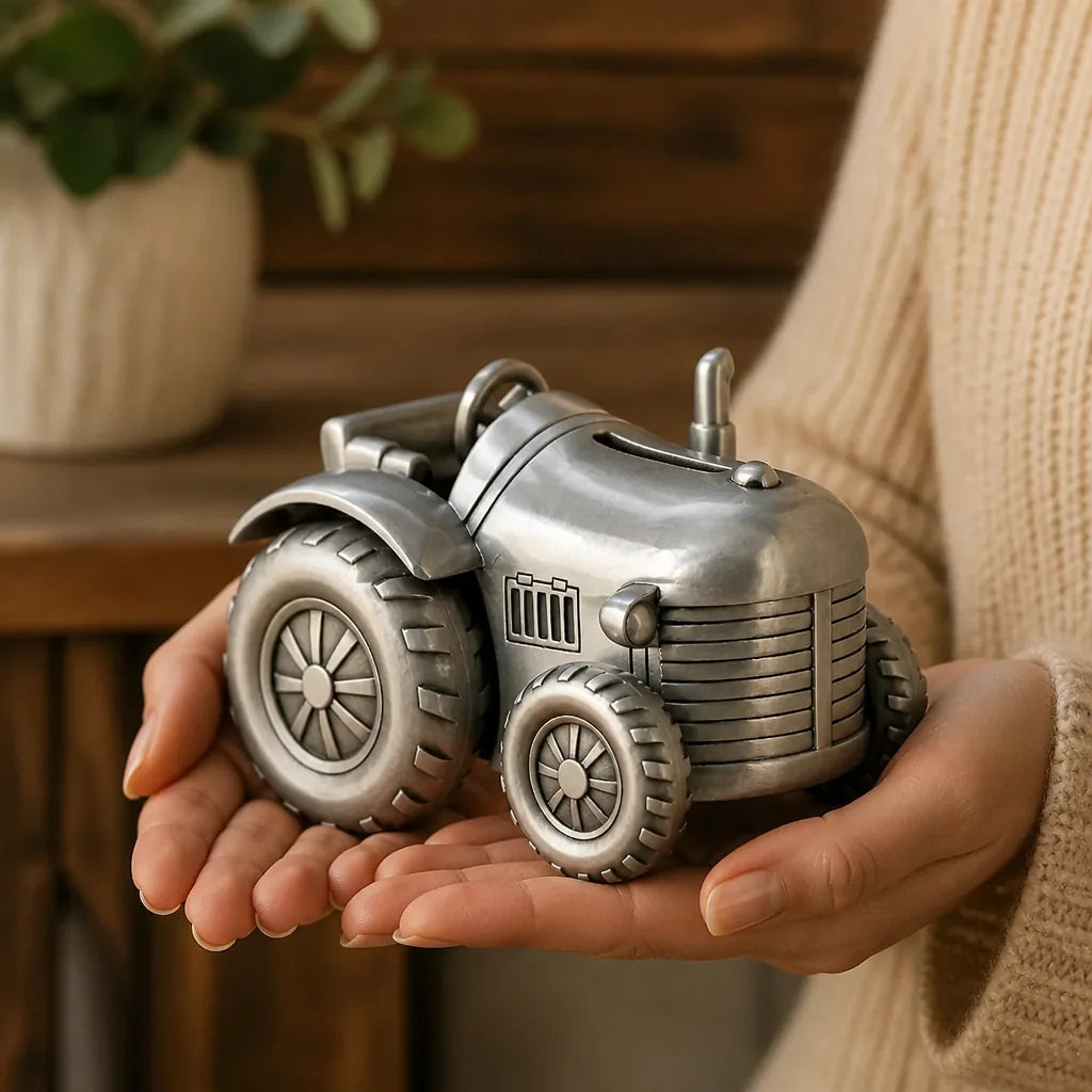 Tirelire Tracteur Argent