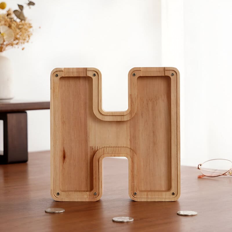 Tirelire Lettre En Bois