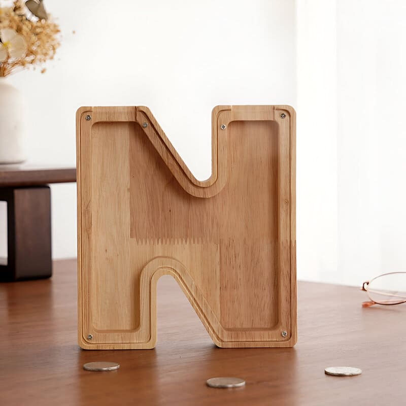 Tirelire Lettre En Bois