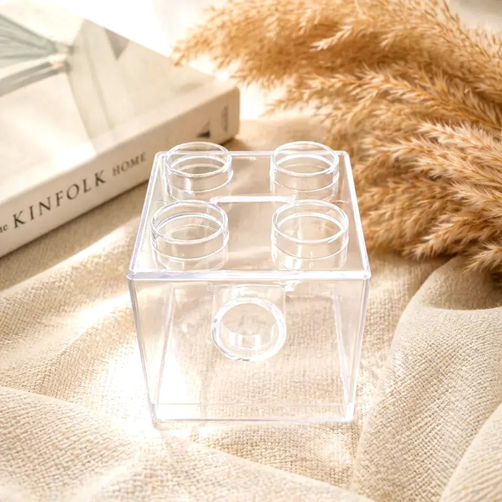 Tirelire Transparente En Cube
