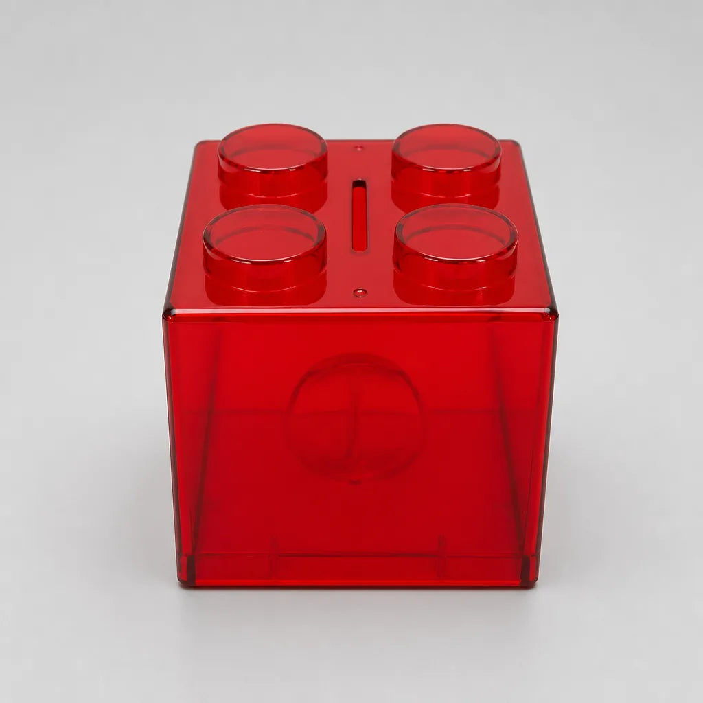 Tirelire Transparente En Cube