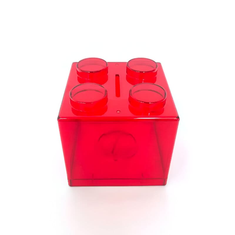 Tirelire Transparente En Cube