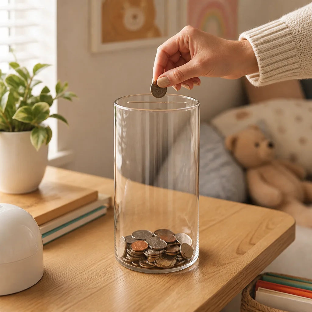 Tirelire Transparente Sans Ouverture