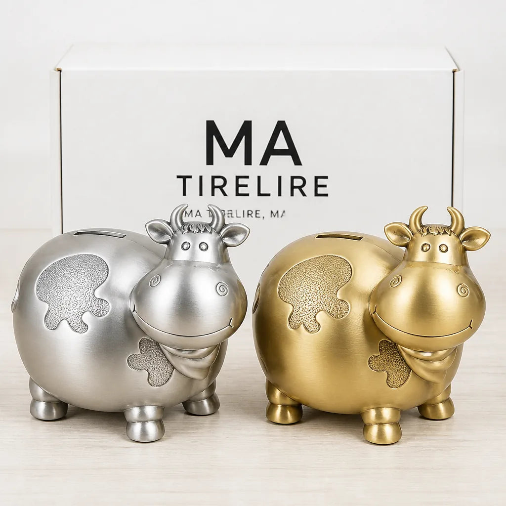 Tirelire Vache En Métal