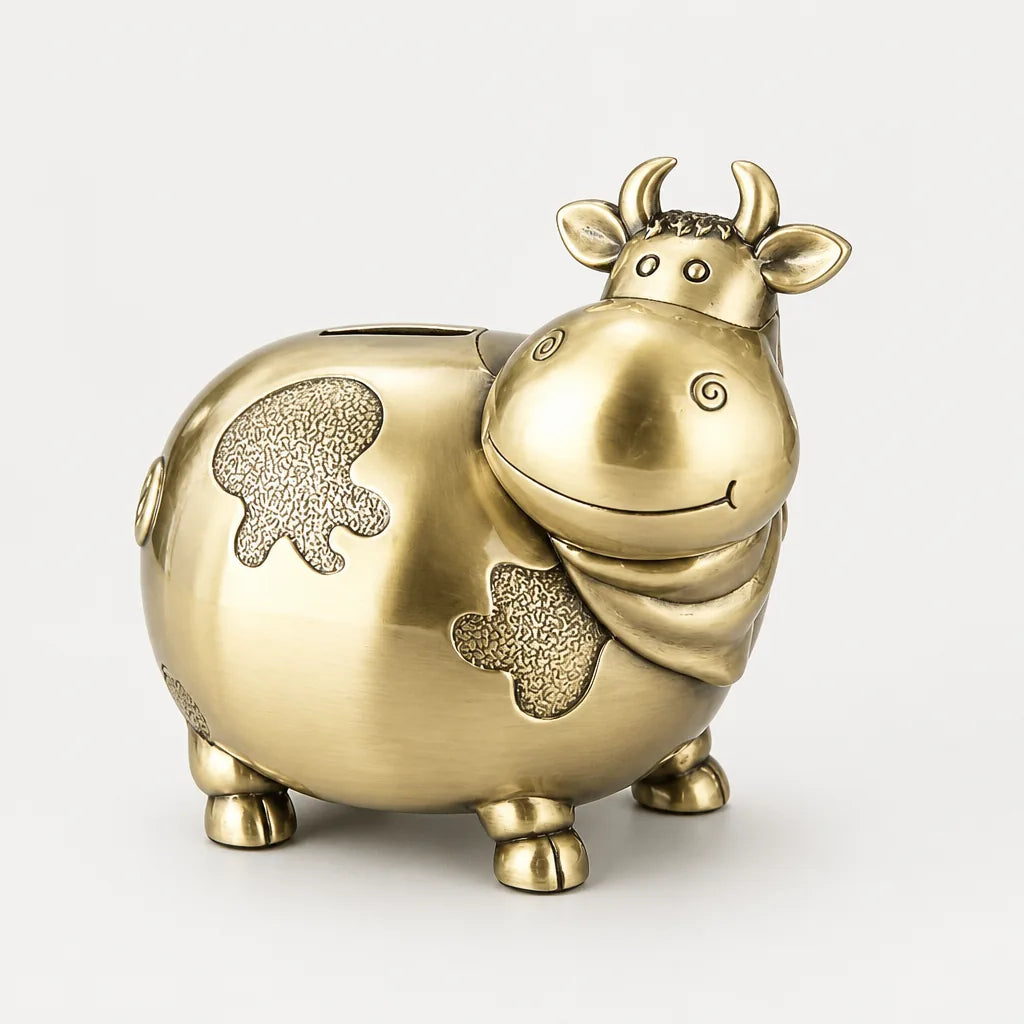 Tirelire Vache En Métal