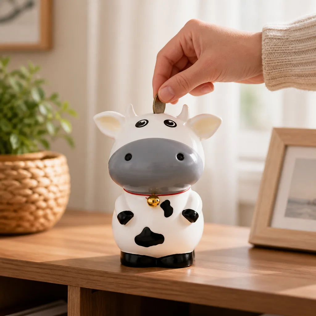 Tirelire Vache Multicolore