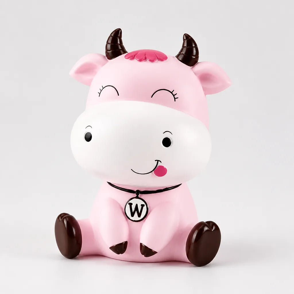 Tirelire Vache Rose