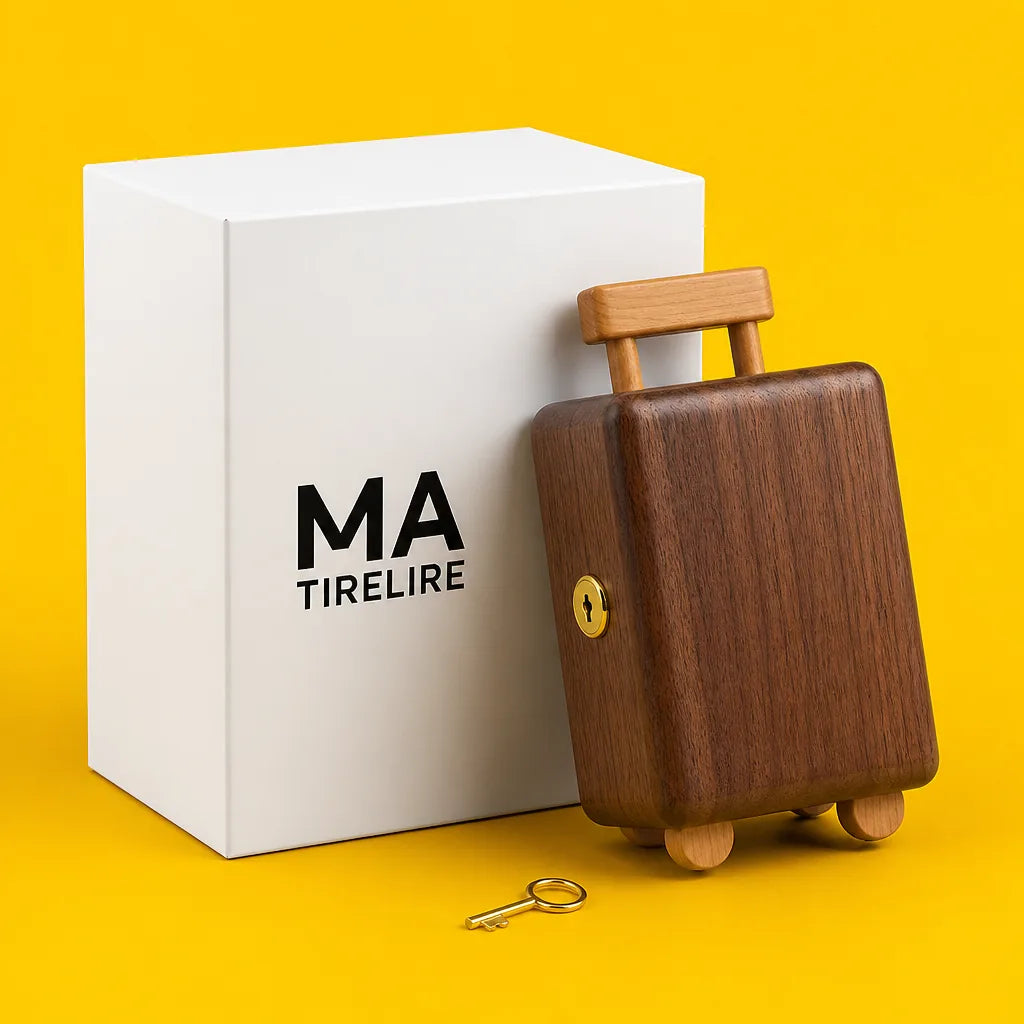 Tirelire Valise En Bois