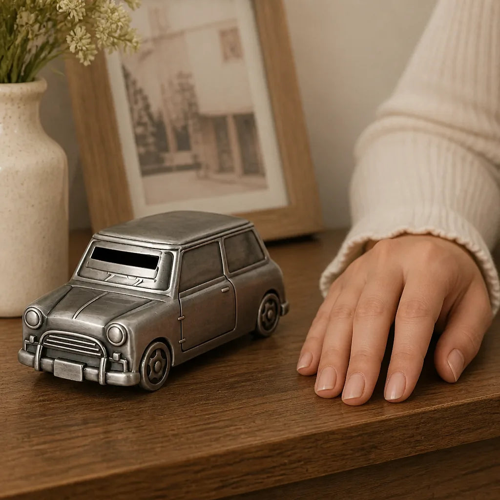 Tirelire Voiture Argent
