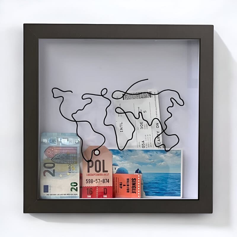 Tirelire Voyage Transparente